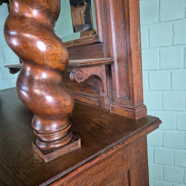 Cabinet Neo-baroque 1920 Oak - Image 11
