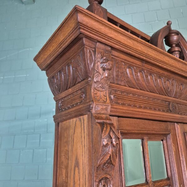 Cabinet Gründerzeit 1880 Oak - Image 6