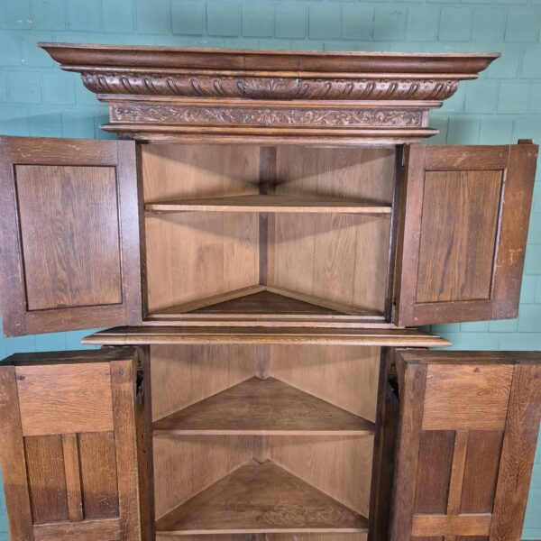 Corner Cabinet Neo-baroque Oak 1,20 m - Image 17