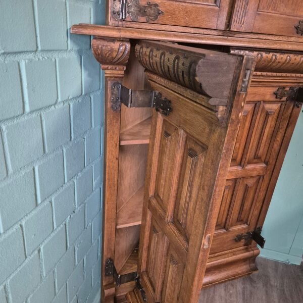 Corner Cabinet Neo-baroque Oak 1,20 m - Image 19