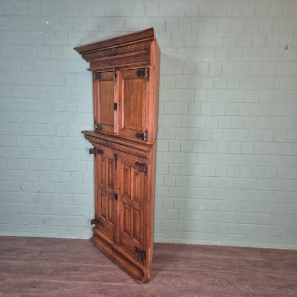 Corner Cabinet Neo-baroque Oak 1,20 m - Image 4