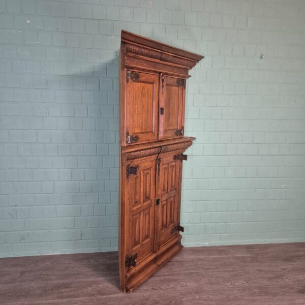 Corner Cabinet Neo-baroque Oak 1,20 m - Image 3