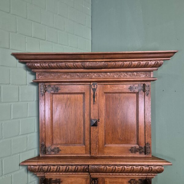 Corner Cabinet Neo-baroque Oak 1,20 m - Image 6