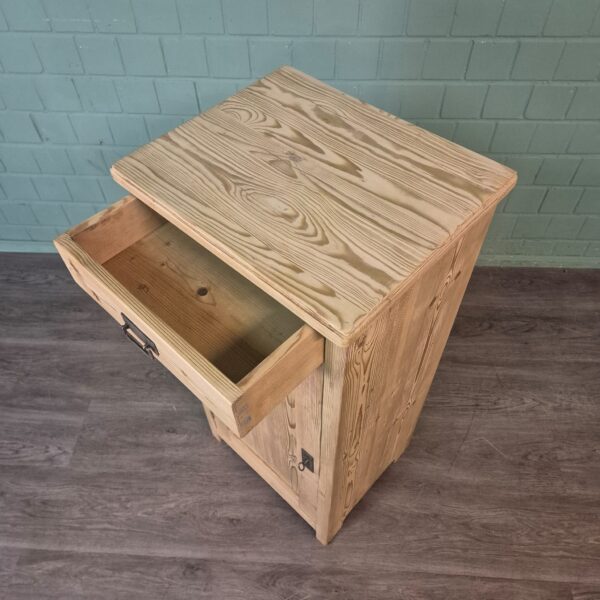 Bedside Table Jugendstil 1900 Pine - Image 9