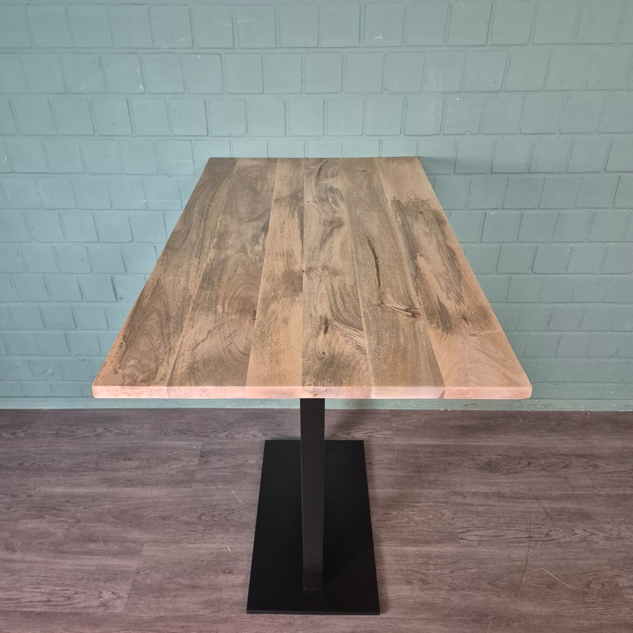 Mango Wood Steel Bar Table 1.20 m x 0.70 m - Image 4