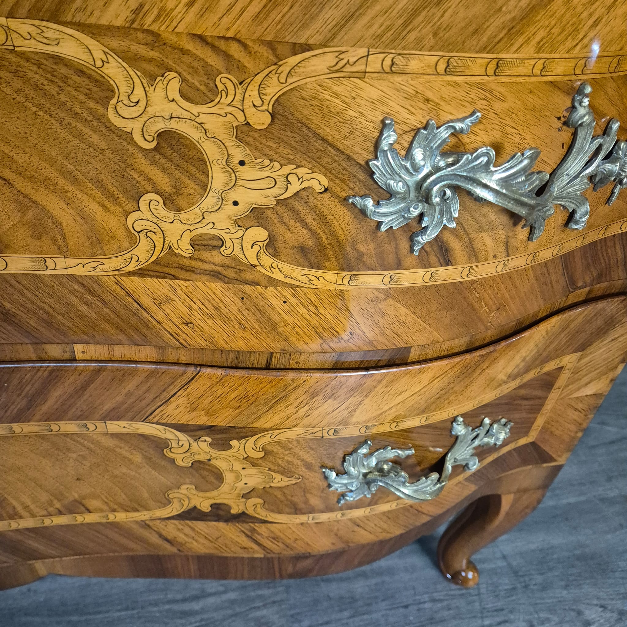 Chest of Drawers Baroque 1780 Walnut - Image 11