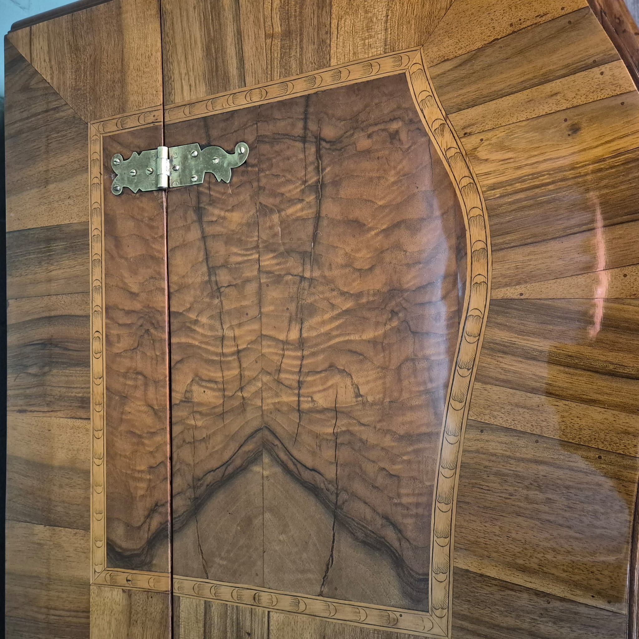 Chest of Drawers Baroque 1780 Walnut - Image 9