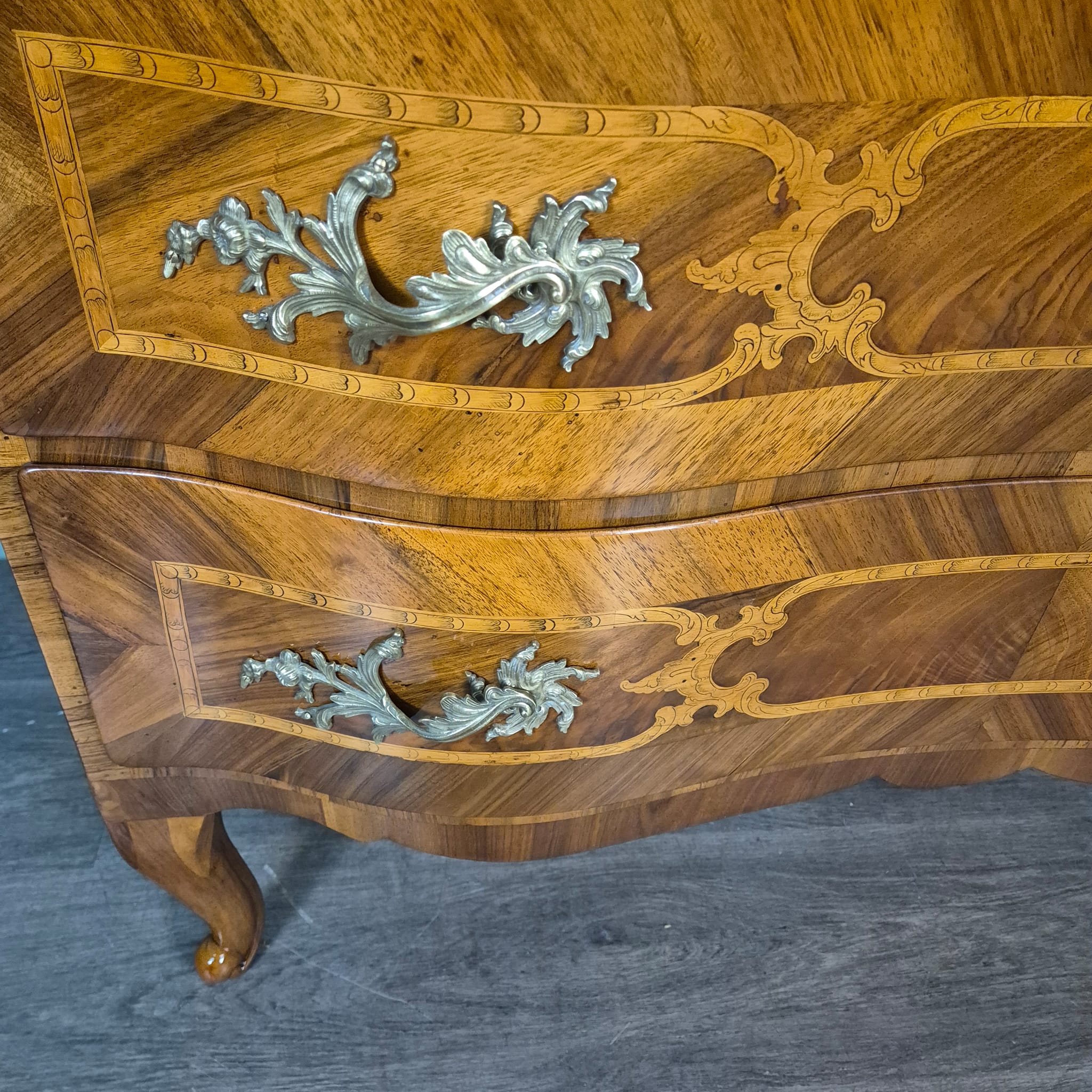 Chest of Drawers Baroque 1780 Walnut - Image 10
