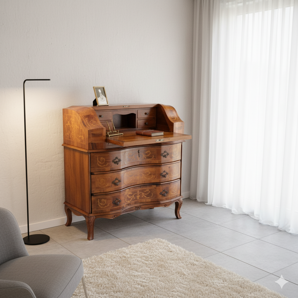 Secretary Ladies-secretary Walnut 0,87 m - Image 2