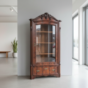 Display Cabinet Biedermeier 1860 Mahogany