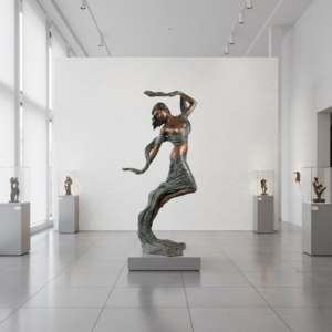 Statue Nymphe Bronze 1.90 m