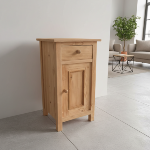 Bedside Table Jugendstil 1920 Pine