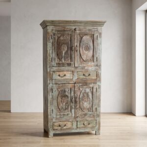 Cabinet Solid Wood Shabby-Chic 1,00 m