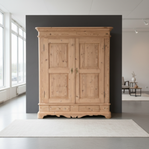 Wardrobe Biedermeier 1850 Pine
