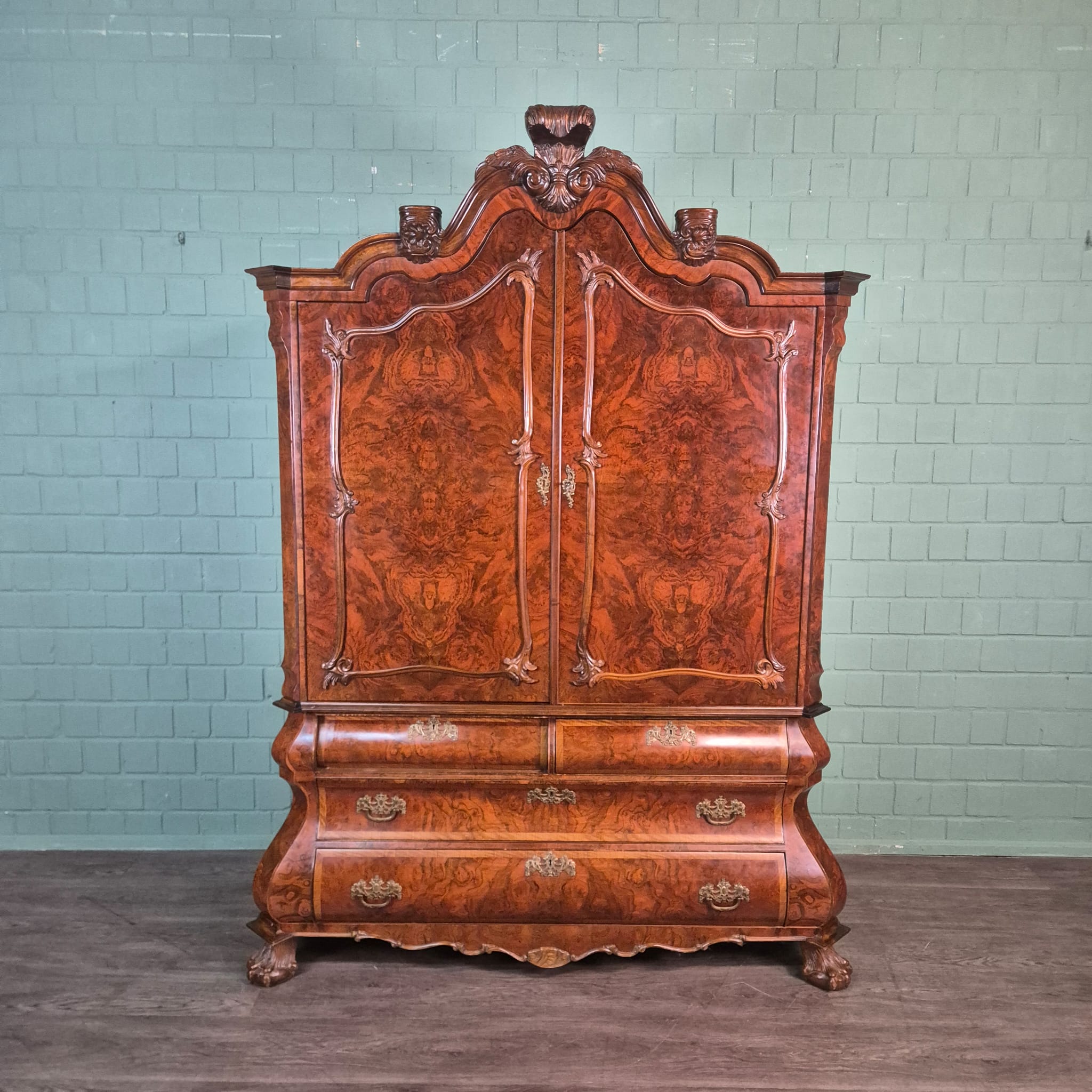 Cabinet Neo-baroque Walnut 1,68 m - Image 3