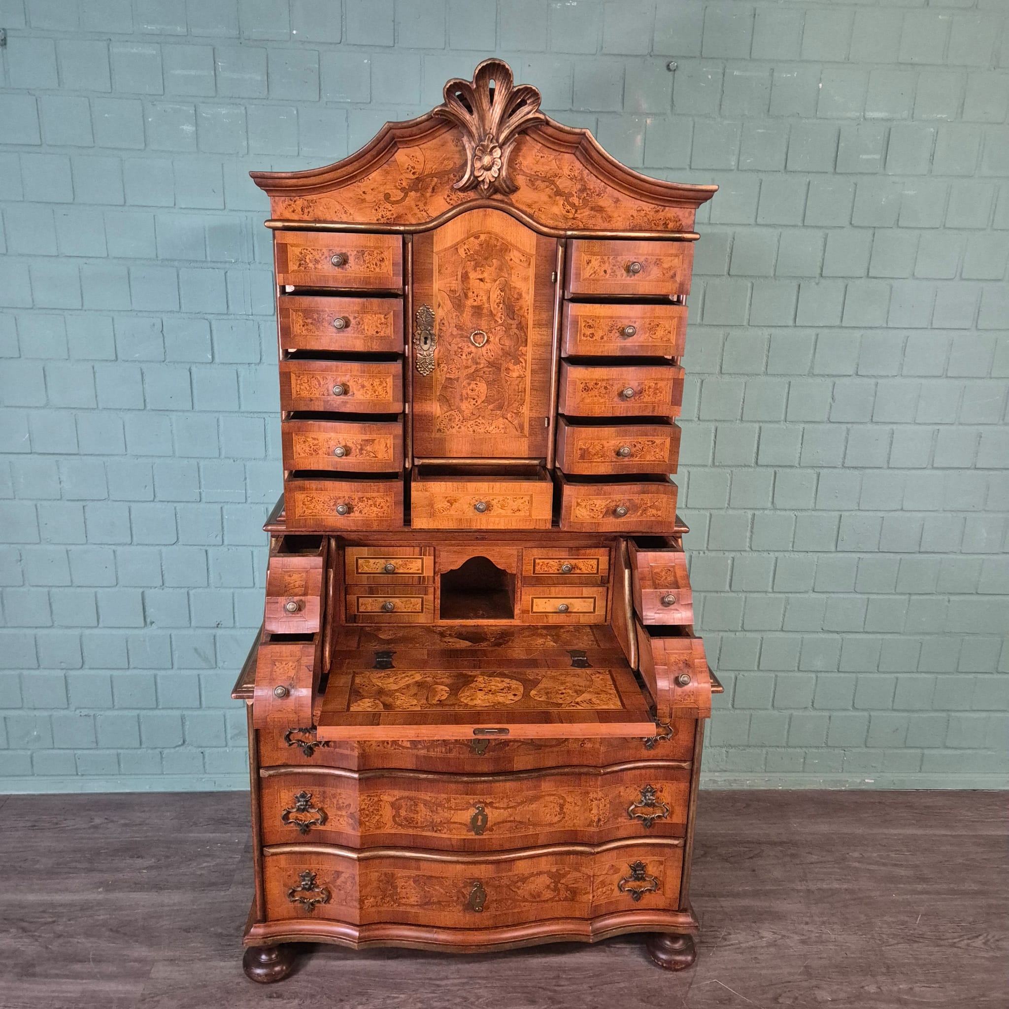 Tabernacle Secretary Neo-baroque Walnut - Image 17