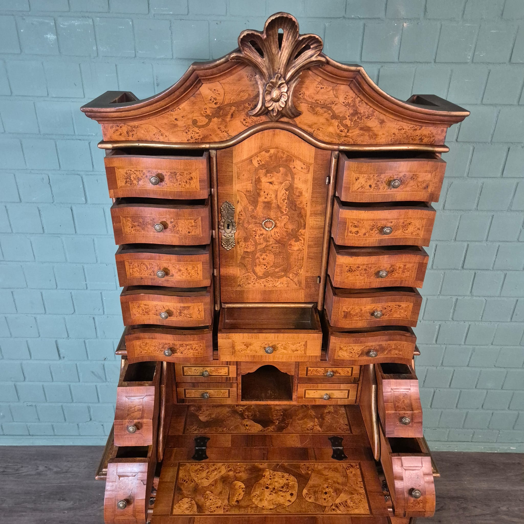 Tabernacle Secretary Neo-baroque Walnut - Image 18