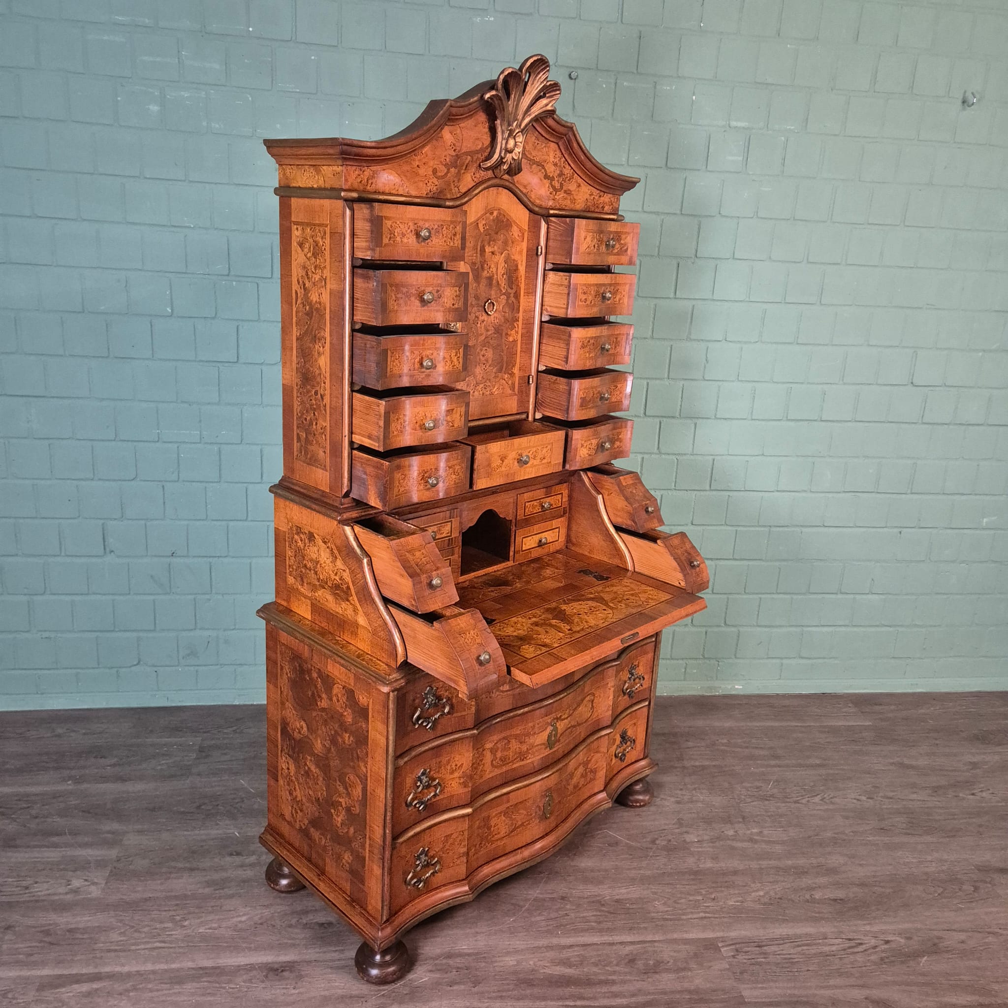 Tabernacle Secretary Neo-baroque Walnut - Image 21