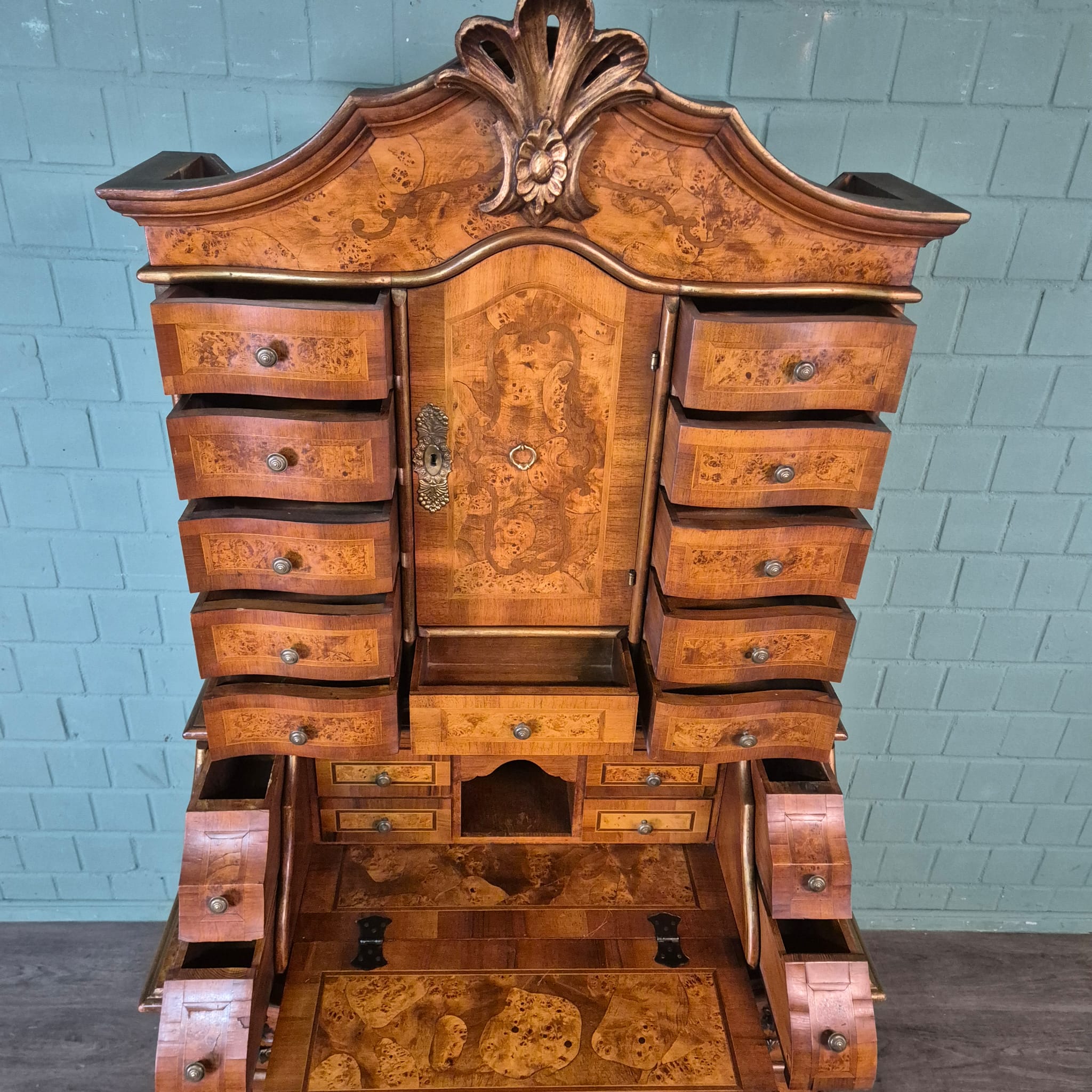 Tabernacle Secretary Neo-baroque Walnut - Image 23