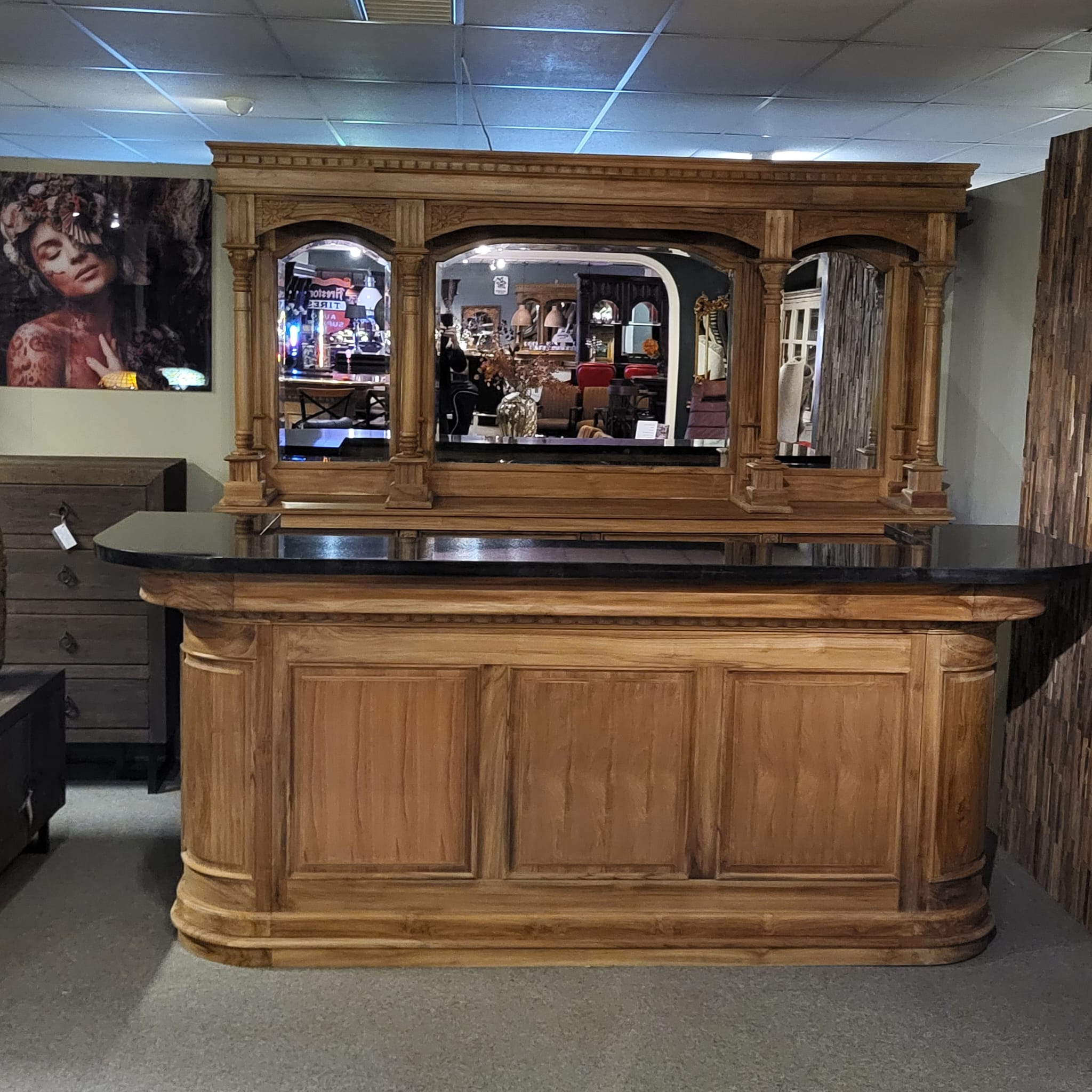 English bar Teak 2,70 m - Image 3