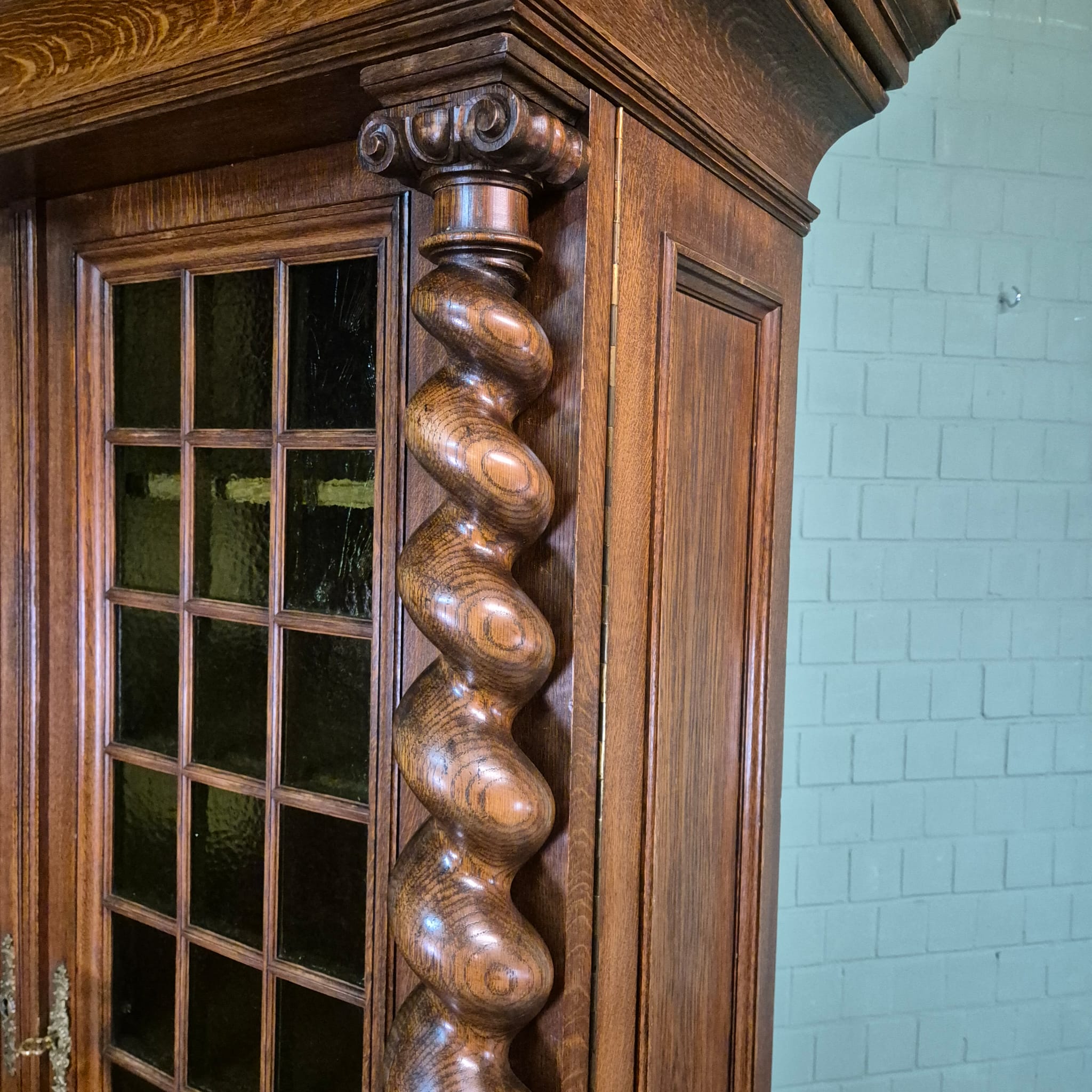 Cabinet Neo-baroque 1910 Oak - Image 11