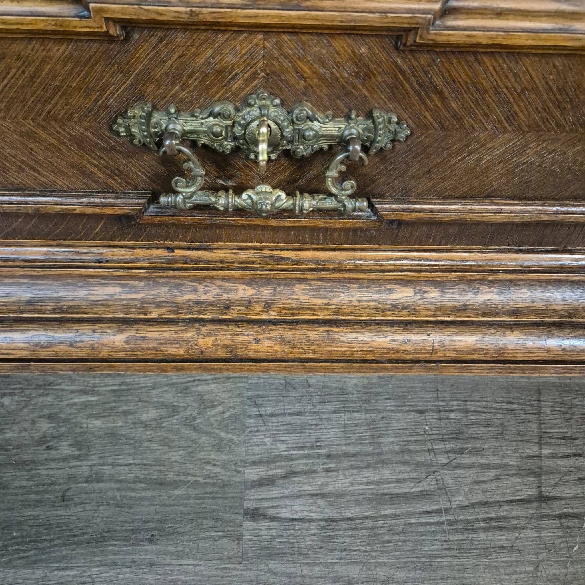 Cabinet Neo-baroque 1910 Oak - Image 14