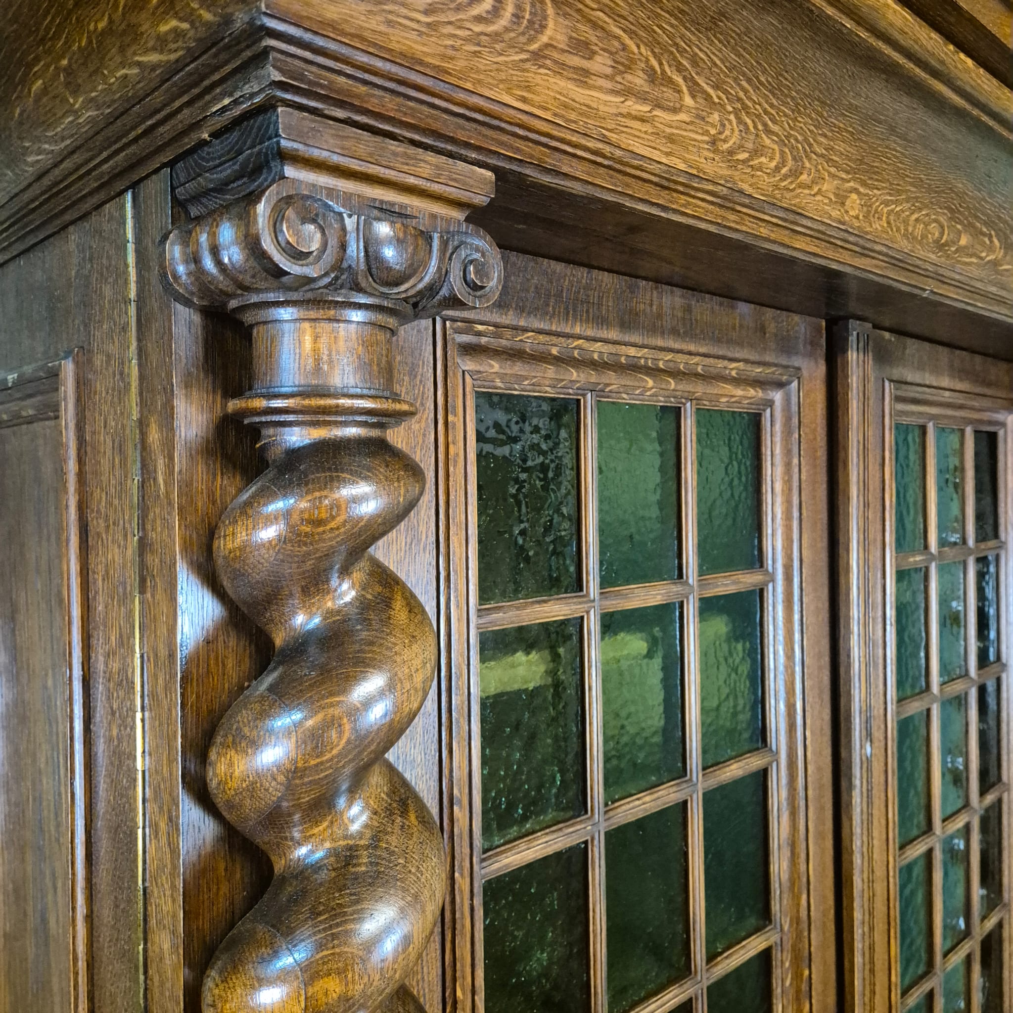 Cabinet Neo-baroque 1910 Oak - Image 16