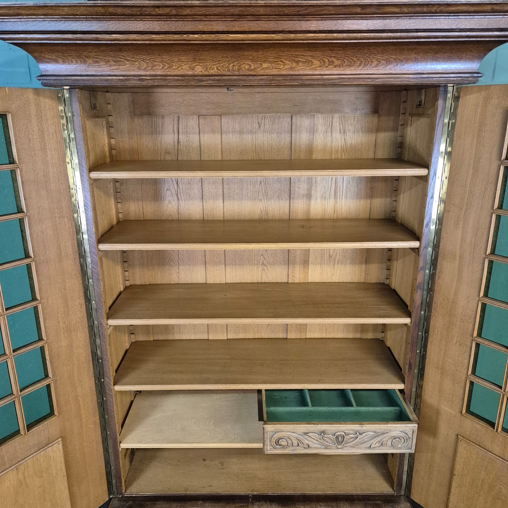 Cabinet Neo-baroque 1910 Oak - Image 22