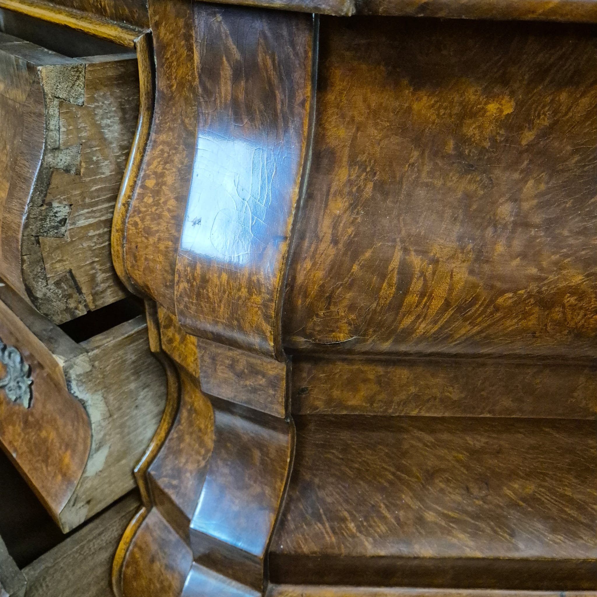 Display Cabinet Neo-baroque Walnut 1,43 m - Image 15