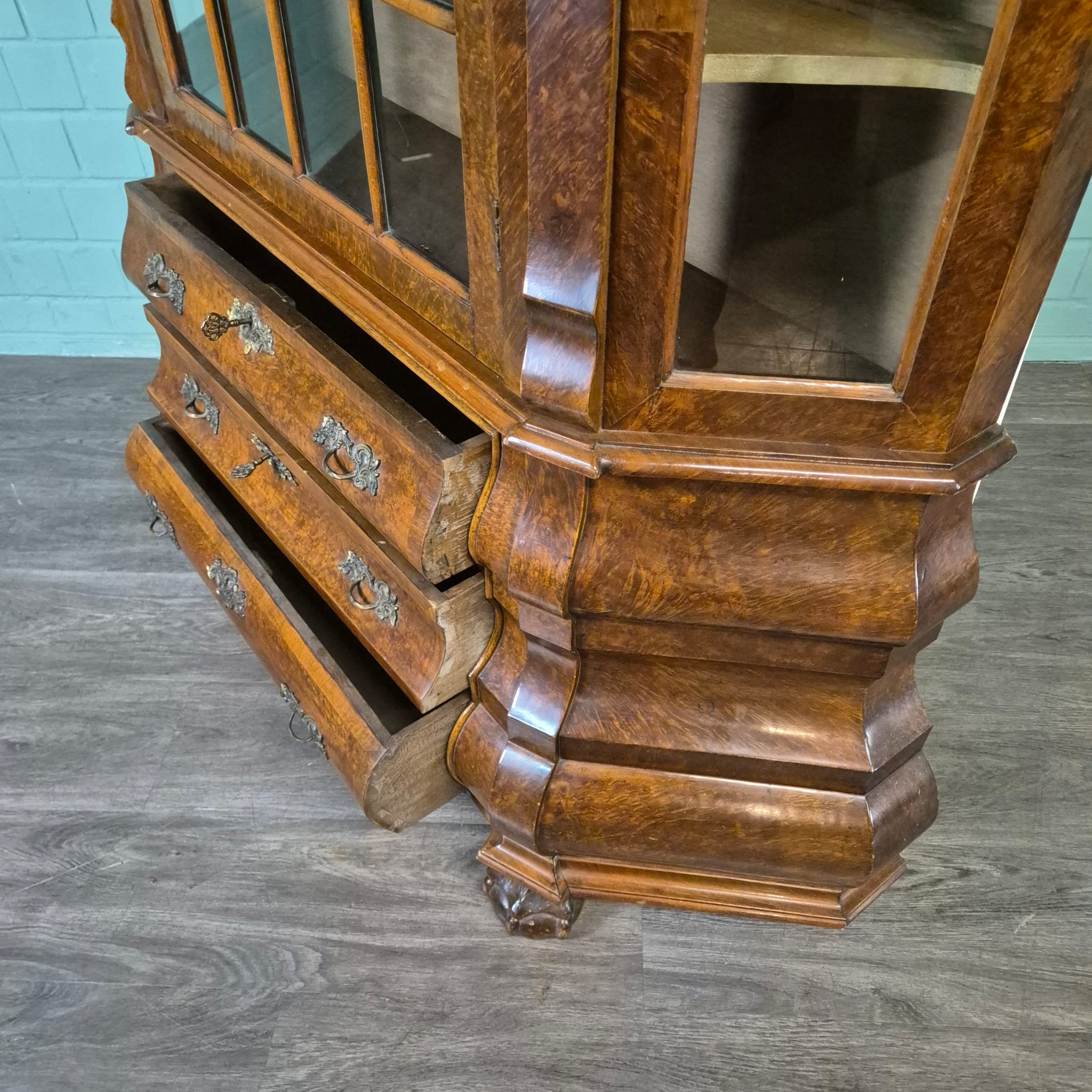 Display Cabinet Neo-baroque Walnut 1,43 m - Image 18