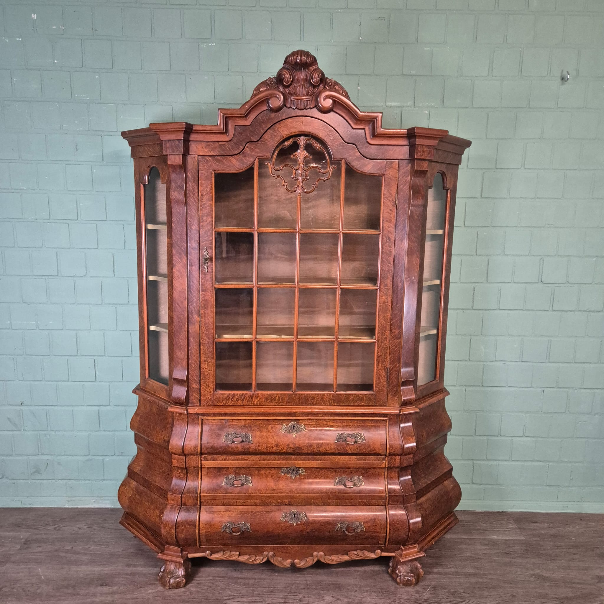Display Cabinet Neo-baroque Walnut 1,43 m - Image 3