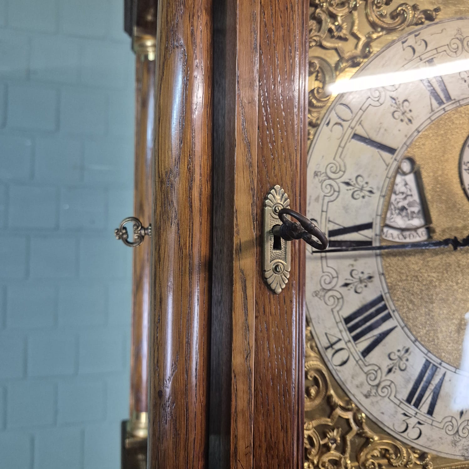Grandfather Clock LFS Westminster 1890 Walnut - Image 13