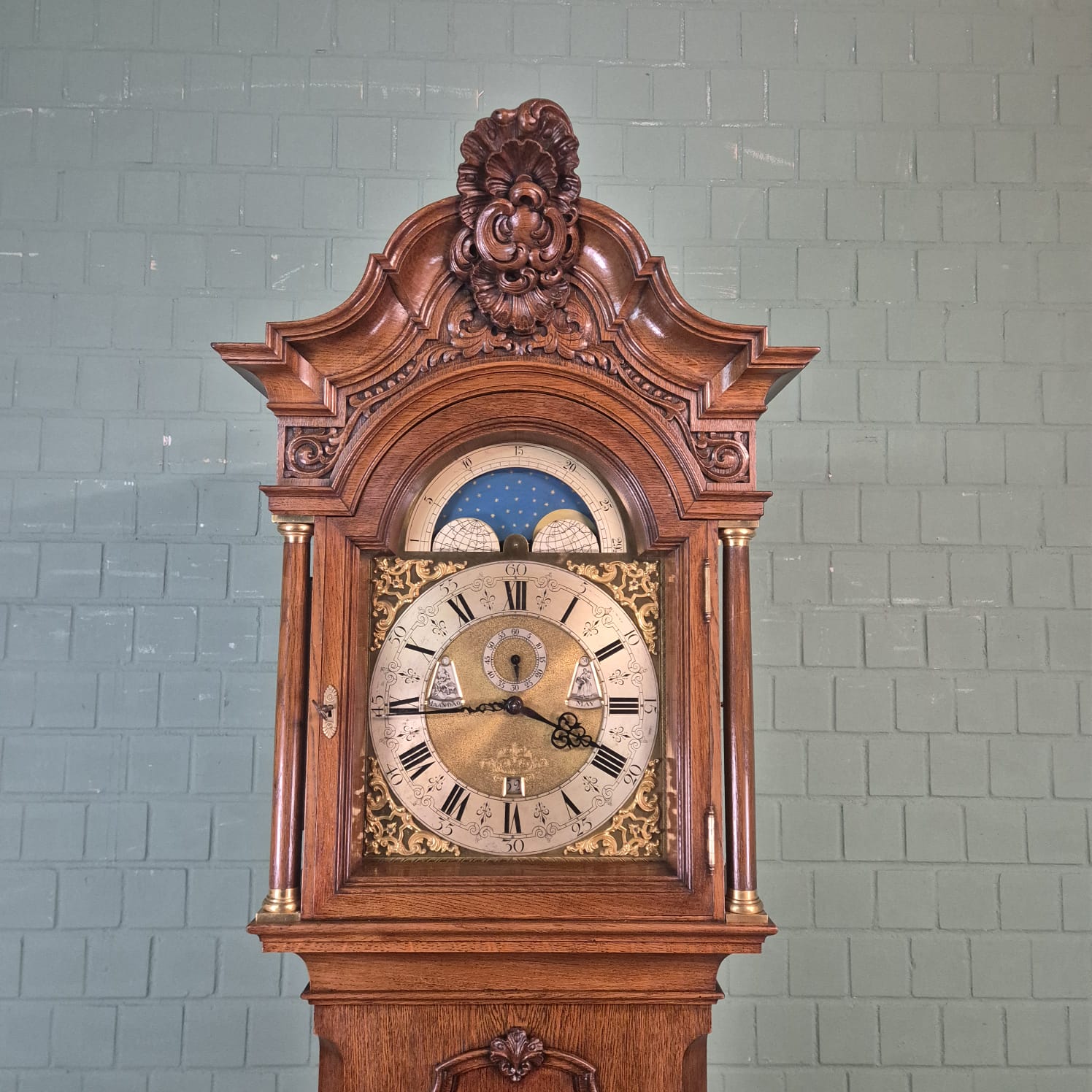 Grandfather Clock LFS Westminster 1890 Walnut - Image 5