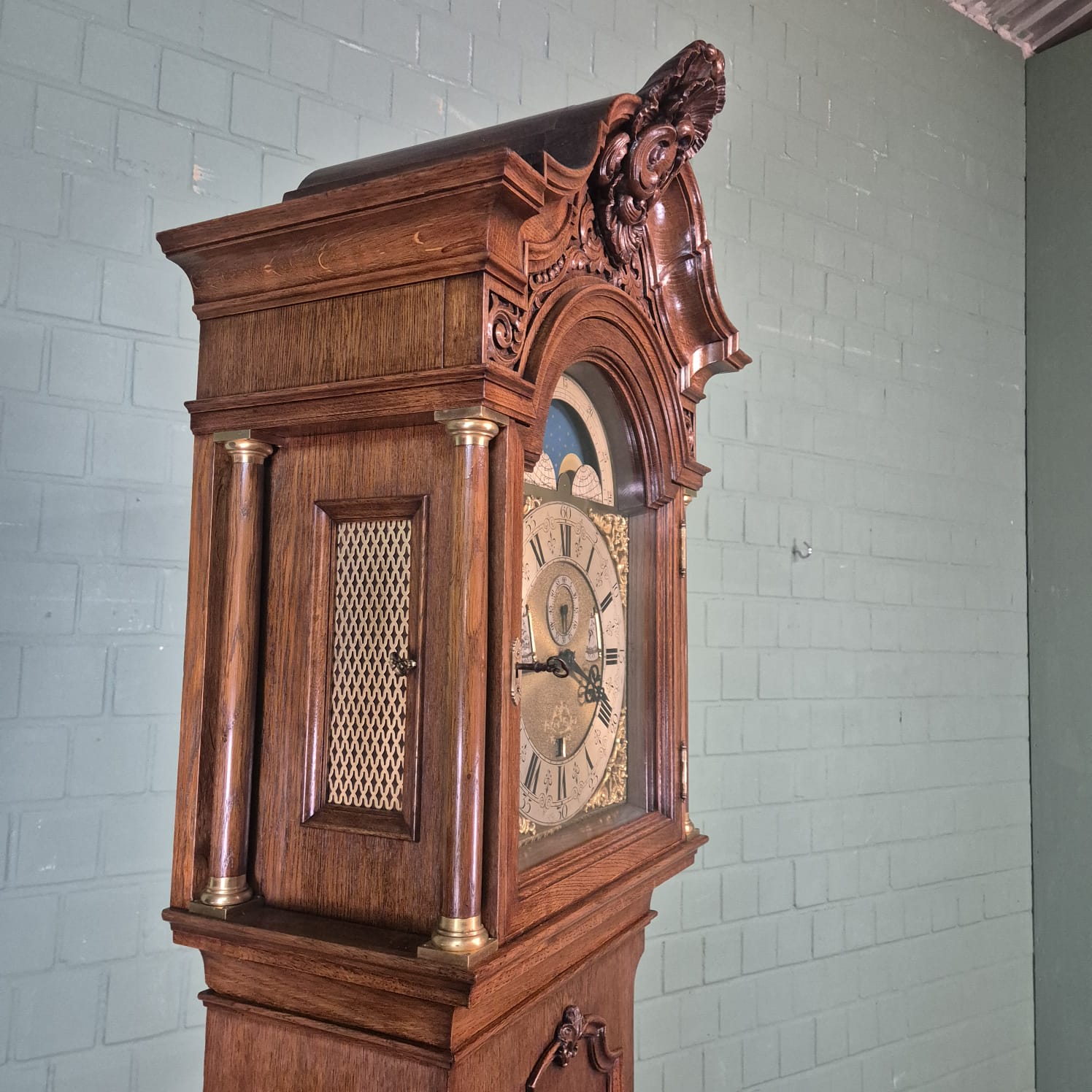 Grandfather Clock LFS Westminster 1890 Walnut - Image 10