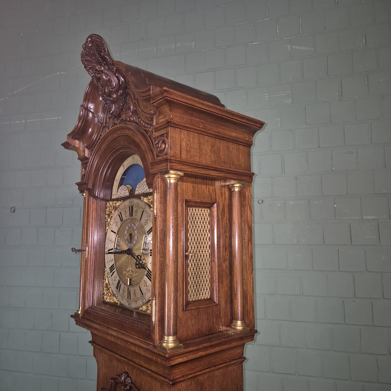 Grandfather Clock LFS Westminster 1890 Walnut - Image 8