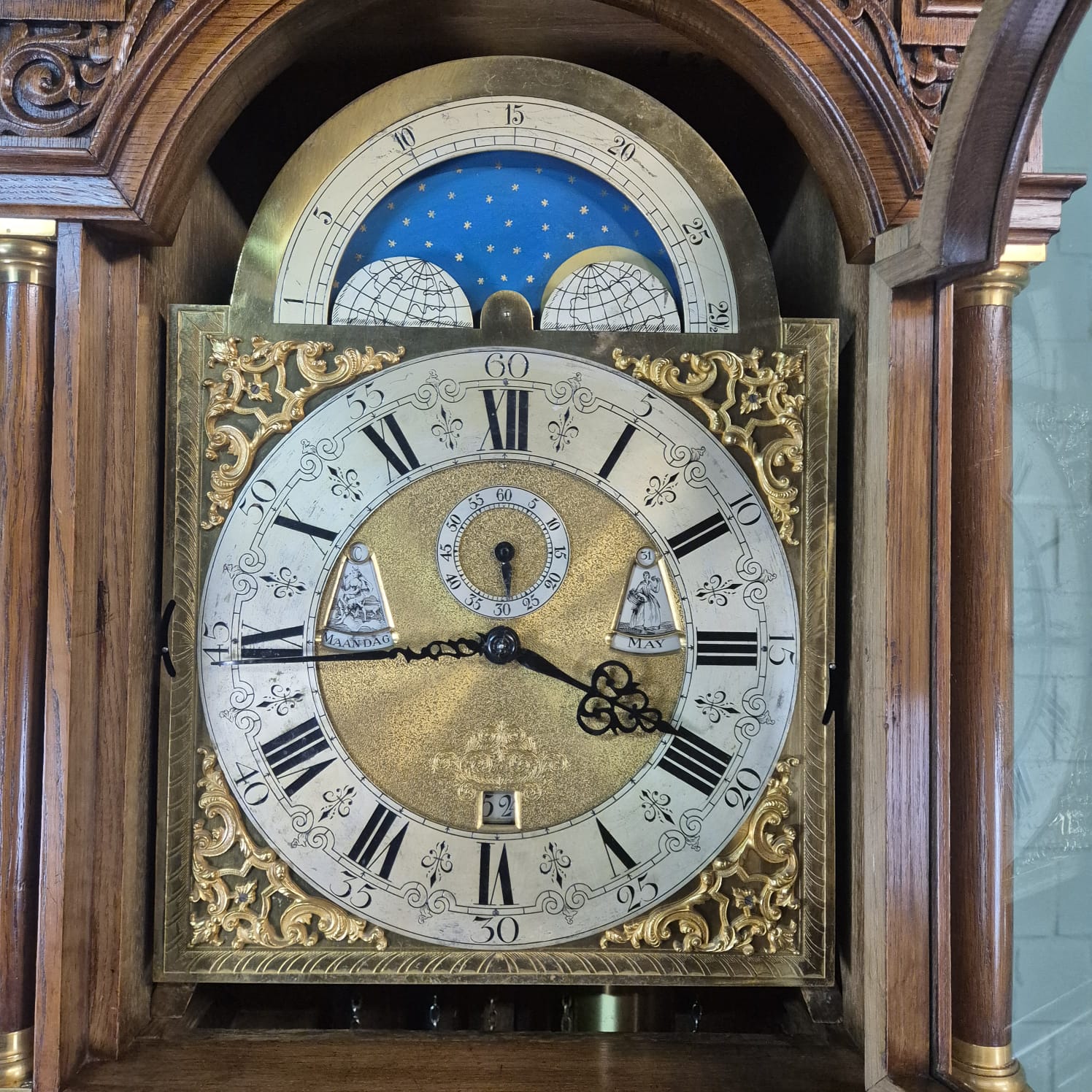 Grandfather Clock LFS Westminster 1890 Walnut - Image 27
