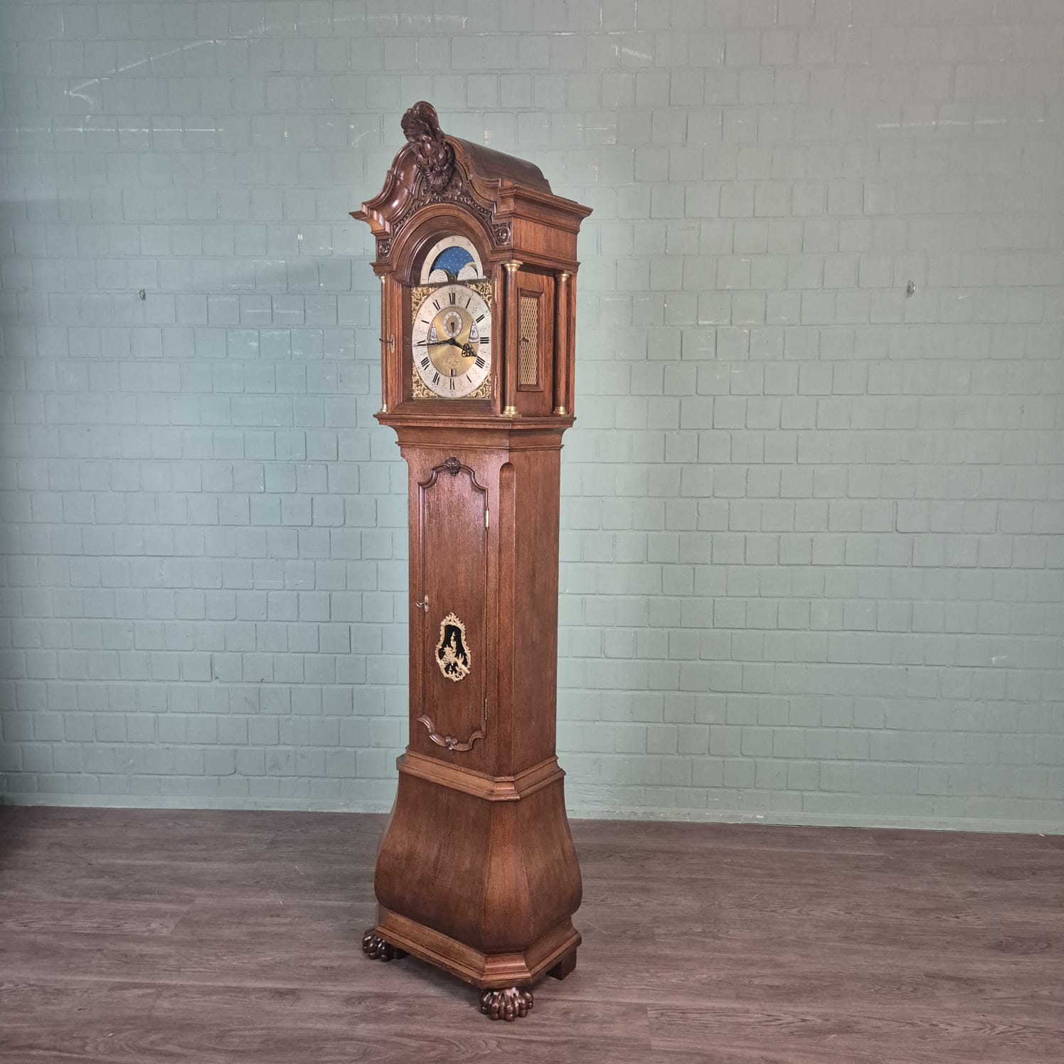Grandfather Clock LFS Westminster 1890 Walnut - Image 4