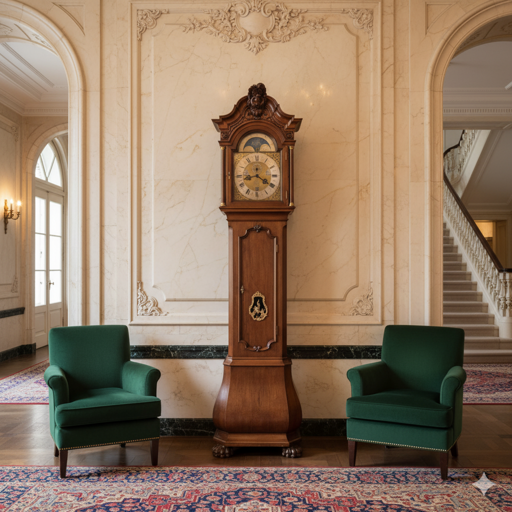 Grandfather Clock LFS Westminster 1890 Walnut - Image 2