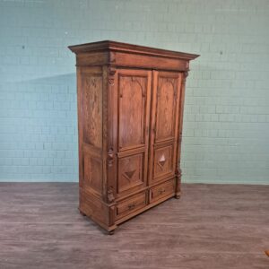 Wardrobe Gründerzeit 1880 Oak