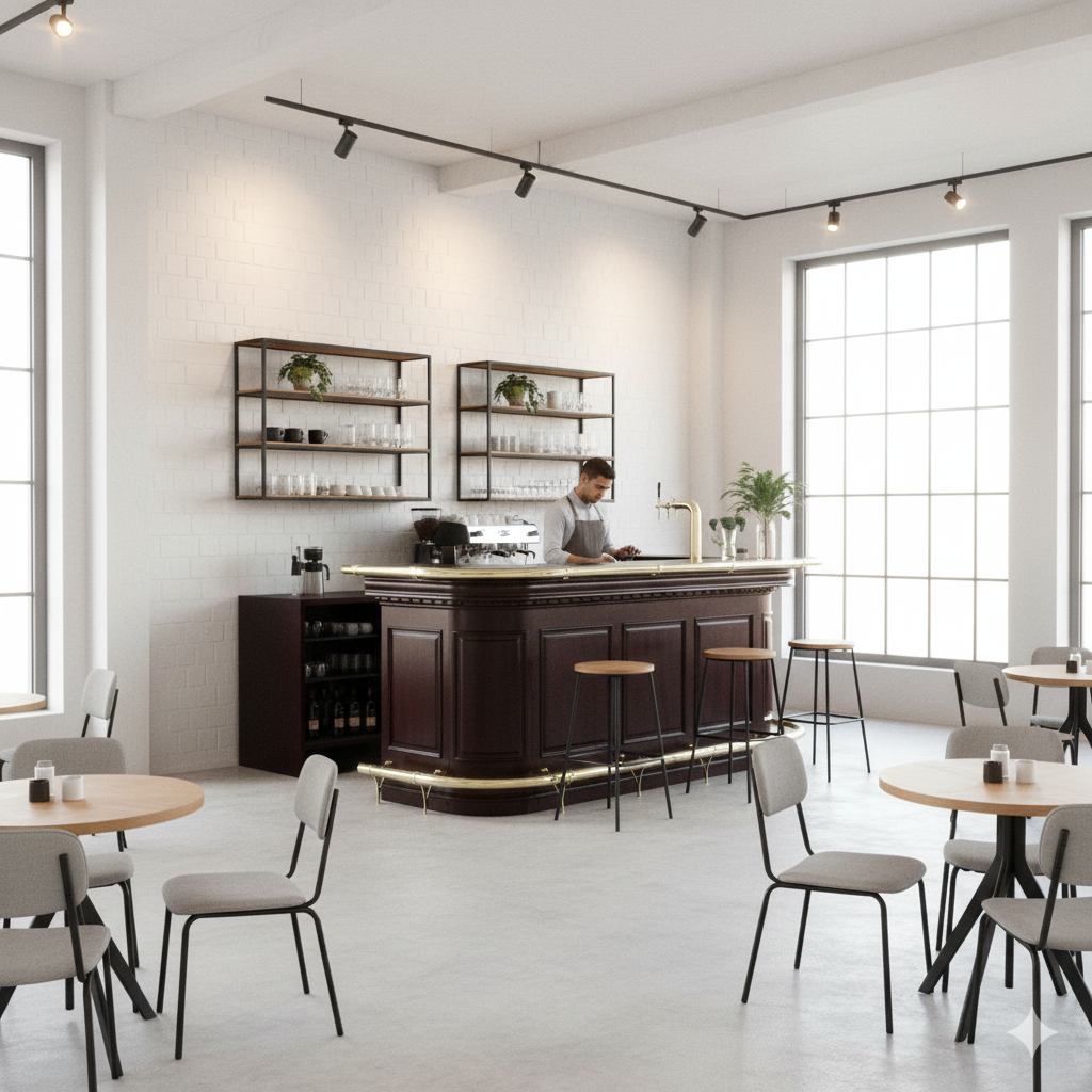 English bar Mahogany 2,60 m - Image 2