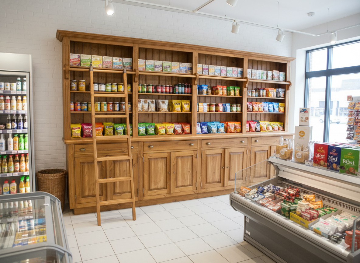 Bookcase Sales Cabinet with Ladder 4,00 m - Image 2