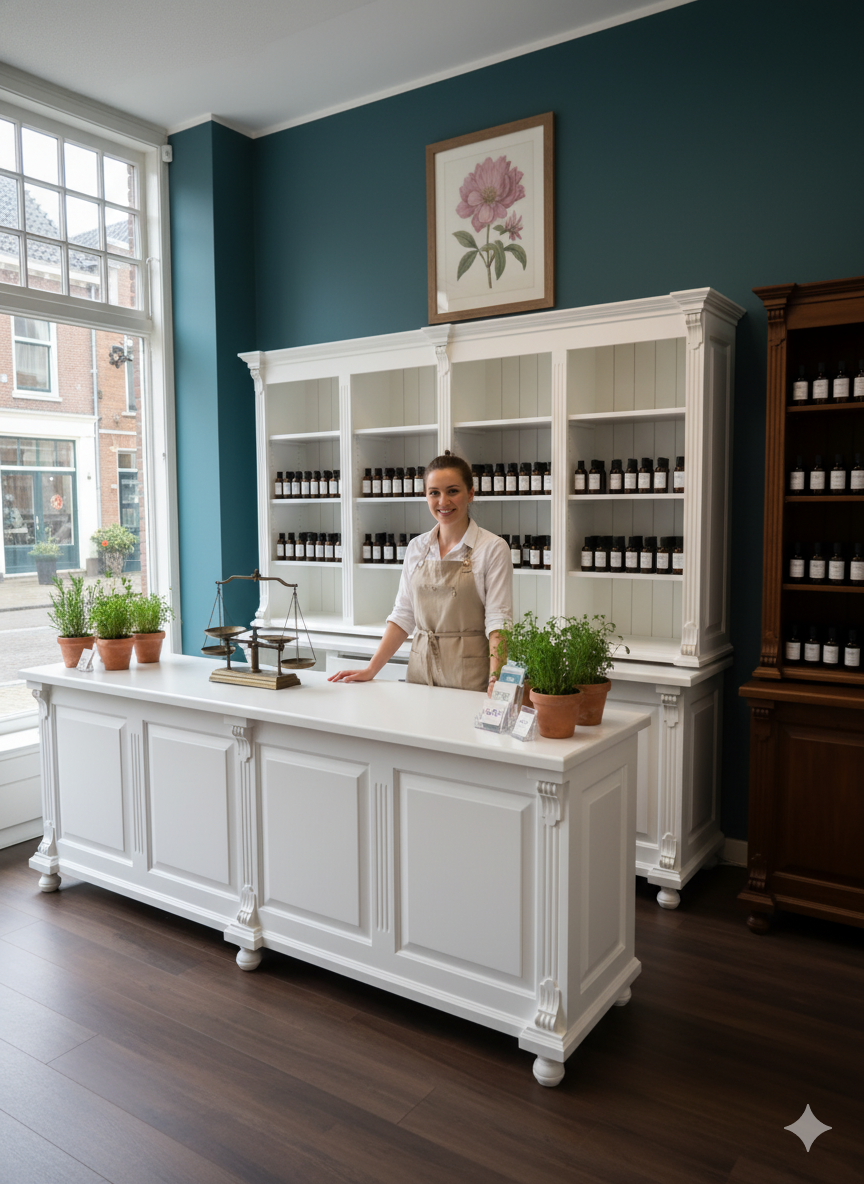 Sales Cabinet & Sales Counter Celine White 2.50 m - Image 2