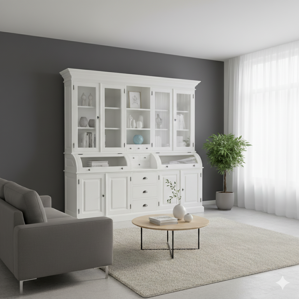 Kitchen cabinet display 2,40 m Teak wood - Image 2