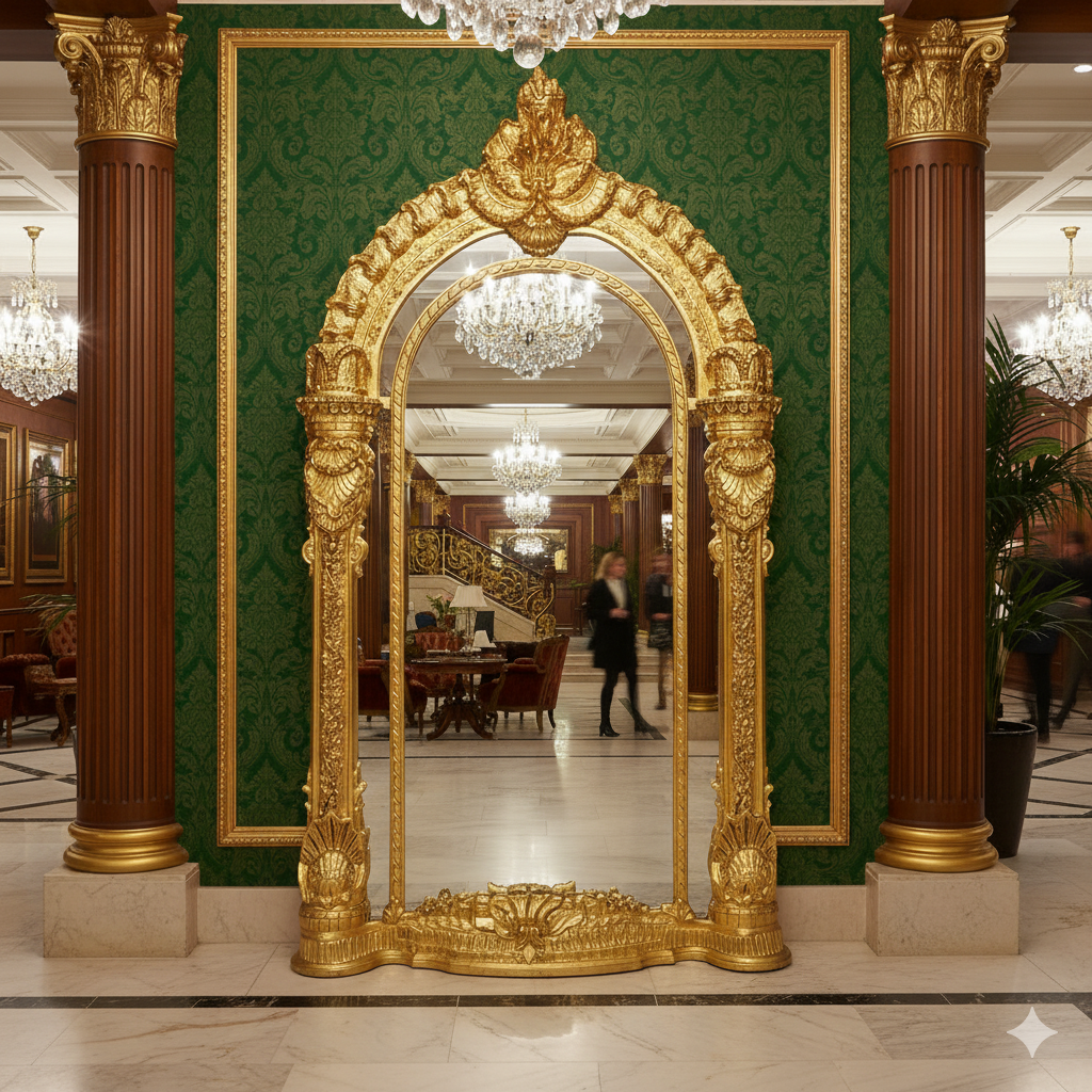 Wall Mirror Baroque Gold - Image 2