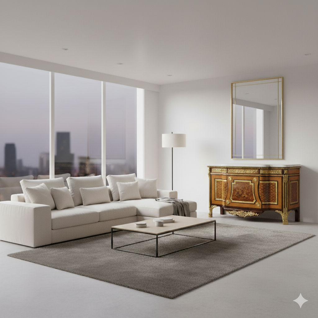 Chest of drawers Rococo style Walnut wood 1,78 m - Image 2