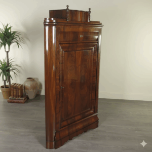 Corner Cabinet Biedermeier 1840 Mahogany