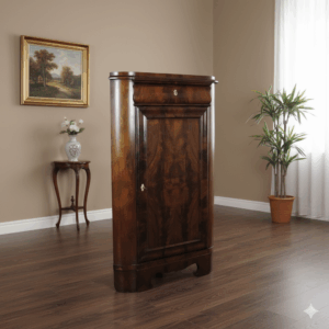 Corner Cabinet Biedermeier 1850 Mahogany