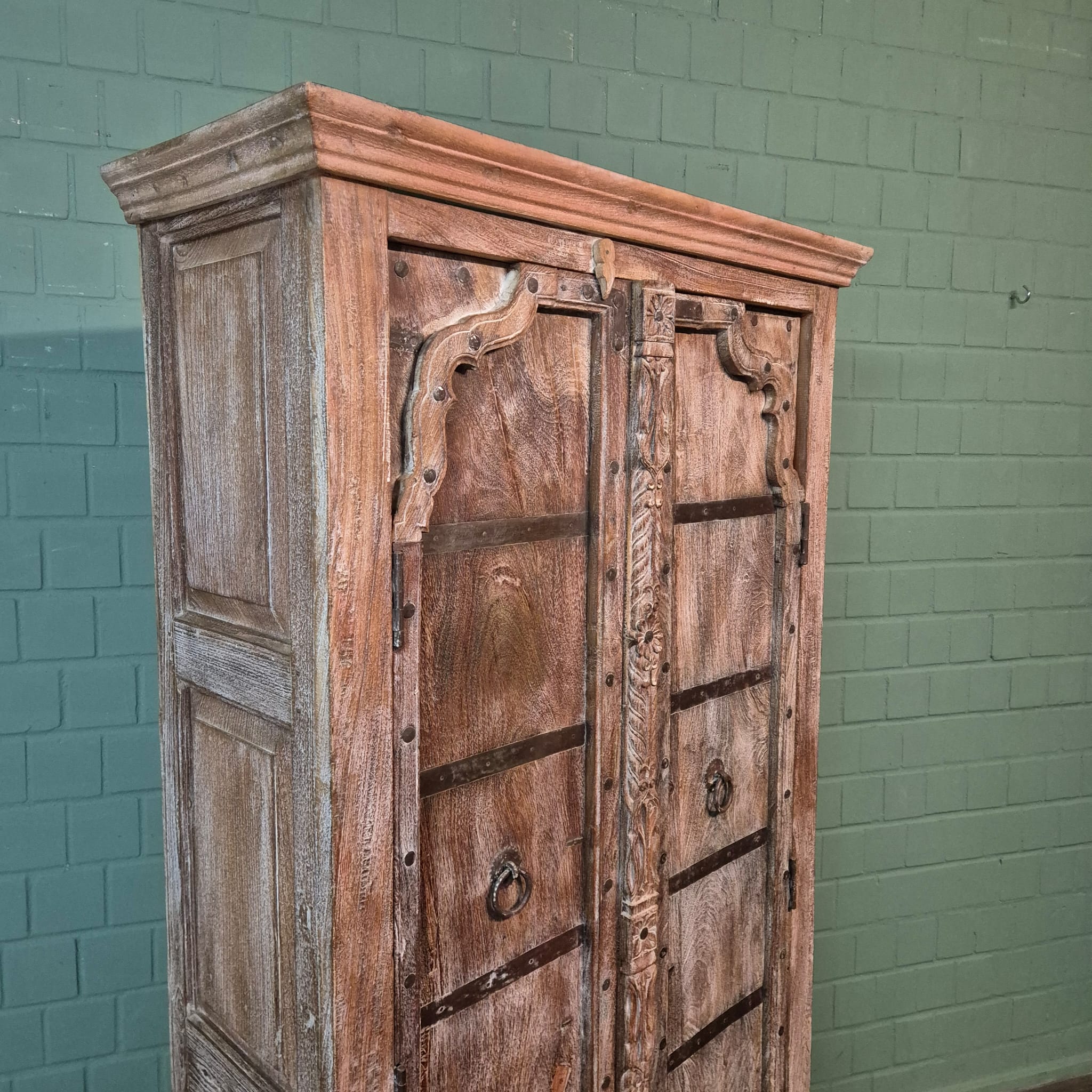 Cabinet Teak Shabby-Chic 1,08 m - Image 6