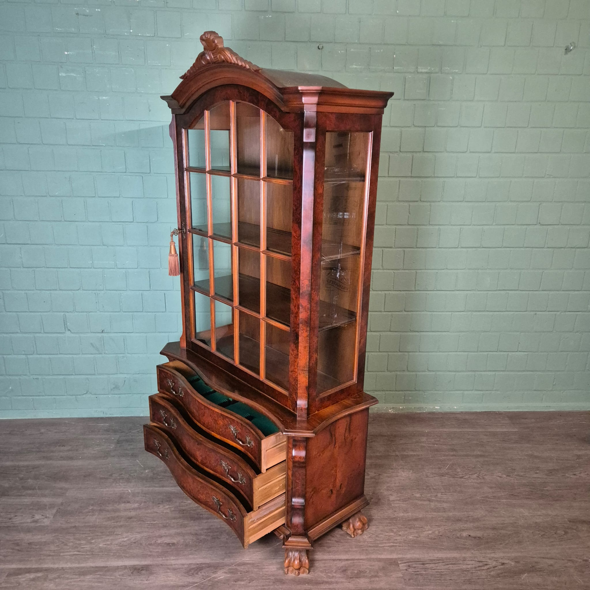 Display Cabinet Neo-baroque Walnut 1,12 m - Image 16