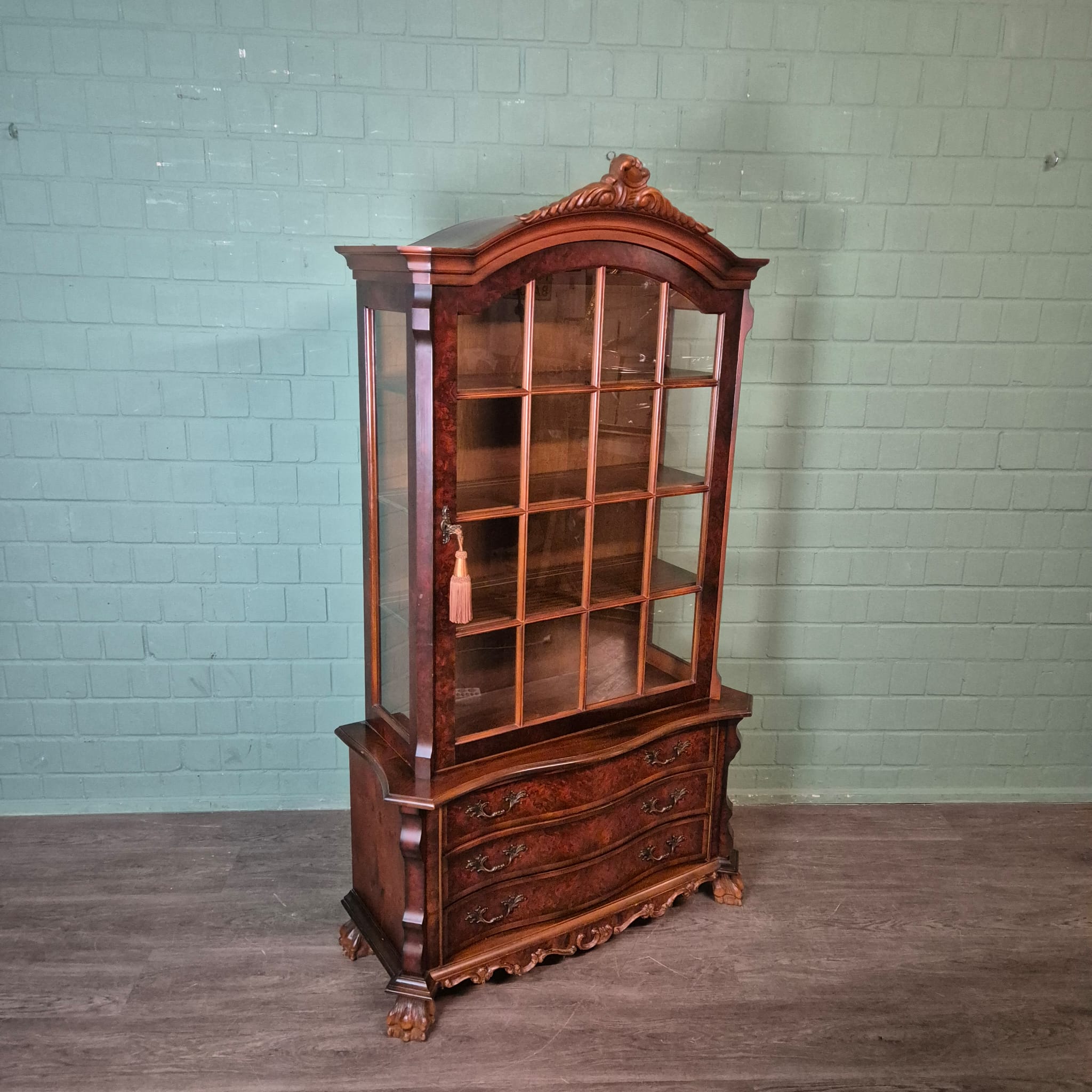 Display Cabinet Neo-baroque Walnut 1,12 m - Image 4